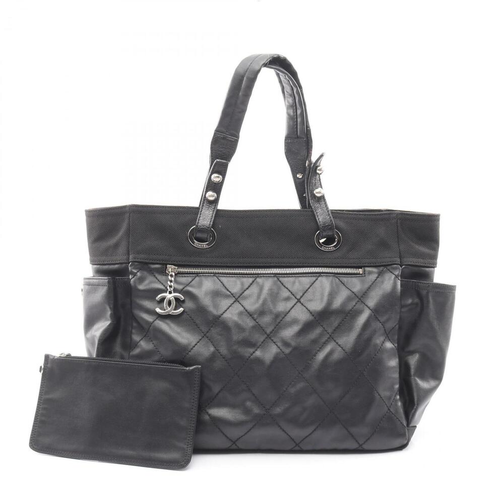 CHANEL Black Leather Tote Bag - Picture 1 of 11